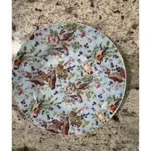 Mayfair Collection by Jay Bird and Floral Porcelain 8 Inch Salad Dessert Plate